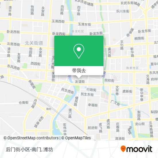 后门街小区-南门地图