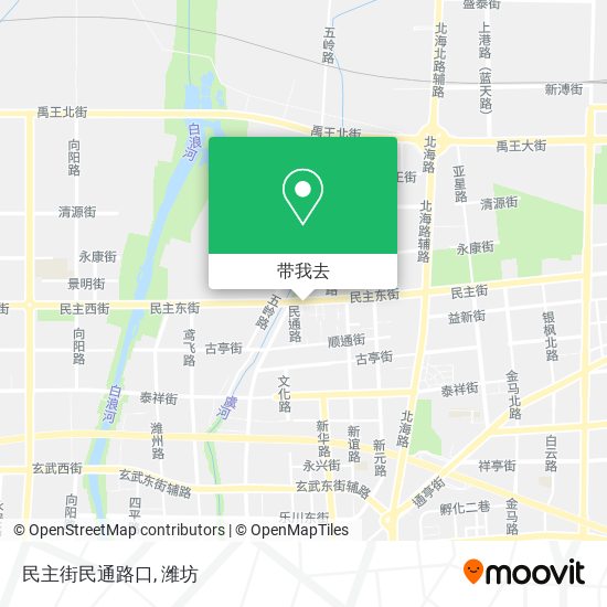 民主街民通路口地图