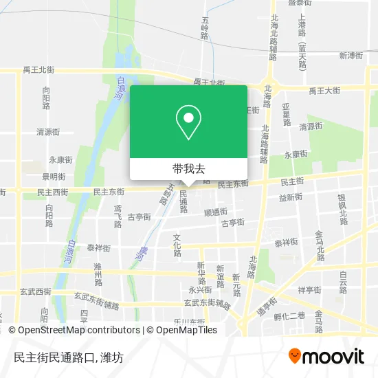 民主街民通路口地图