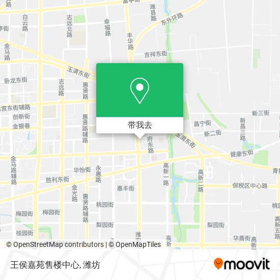 王侯嘉苑售楼中心地图