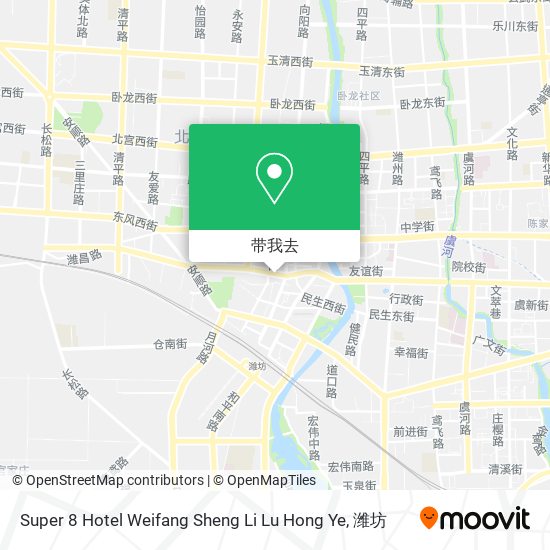 Super 8 Hotel Weifang Sheng Li Lu Hong Ye地图