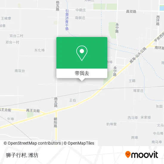 狮子行村地图