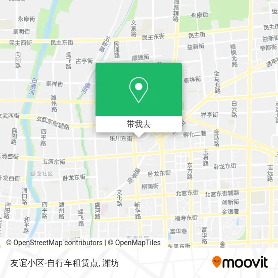 友谊小区-自行车租赁点地图