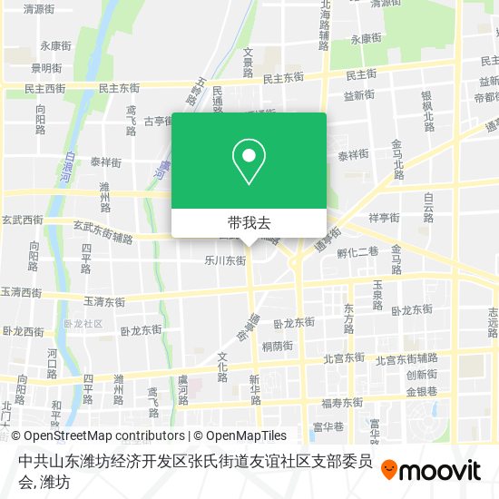 中共山东潍坊经济开发区张氏街道友谊社区支部委员会地图