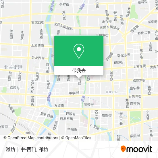 潍坊十中-西门地图