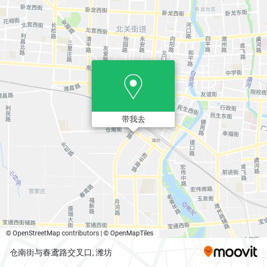 仓南街与春鸢路交叉口地图