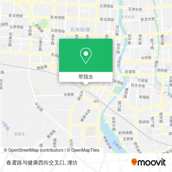 春鸢路与健康西街交叉口地图