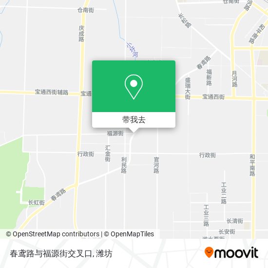 春鸢路与福源街交叉口地图