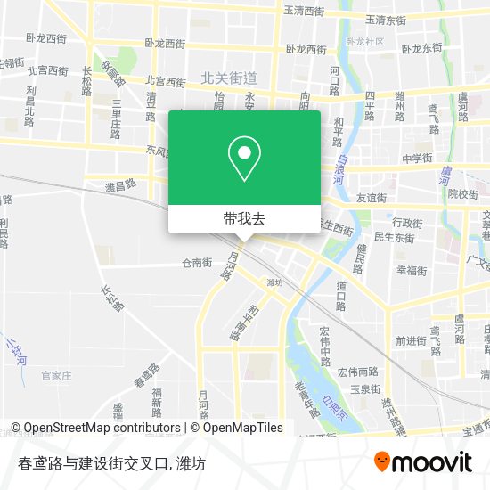春鸢路与建设街交叉口地图