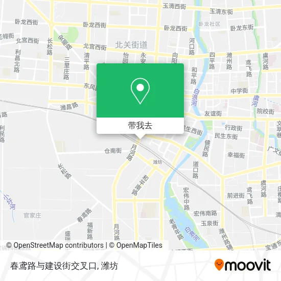 春鸢路与建设街交叉口地图