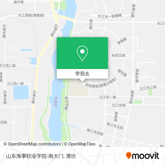 山东海事职业学院-南大门地图