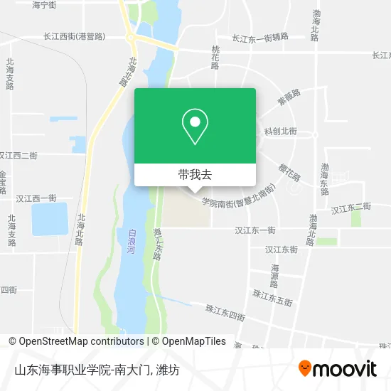 山东海事职业学院-南大门地图