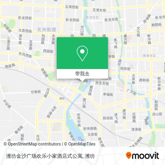 潍坊金沙广场欢乐小家酒店式公寓地图
