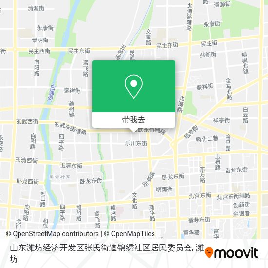 山东潍坊经济开发区张氏街道锦绣社区居民委员会地图