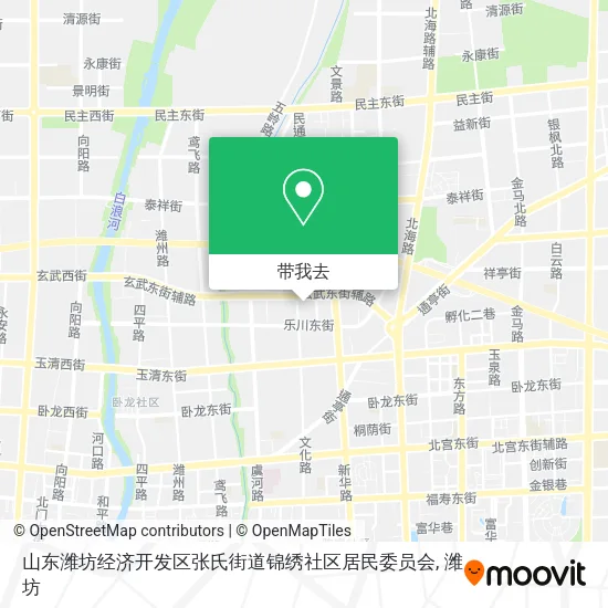 山东潍坊经济开发区张氏街道锦绣社区居民委员会地图