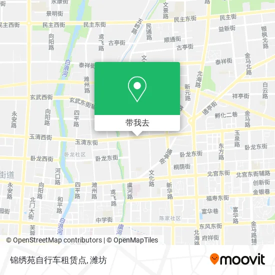 锦绣苑自行车租赁点地图
