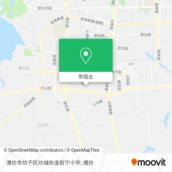 潍坊市坊子区坊城街道前宁小学地图