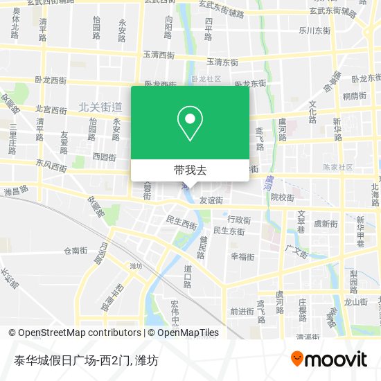 泰华城假日广场-西2门地图