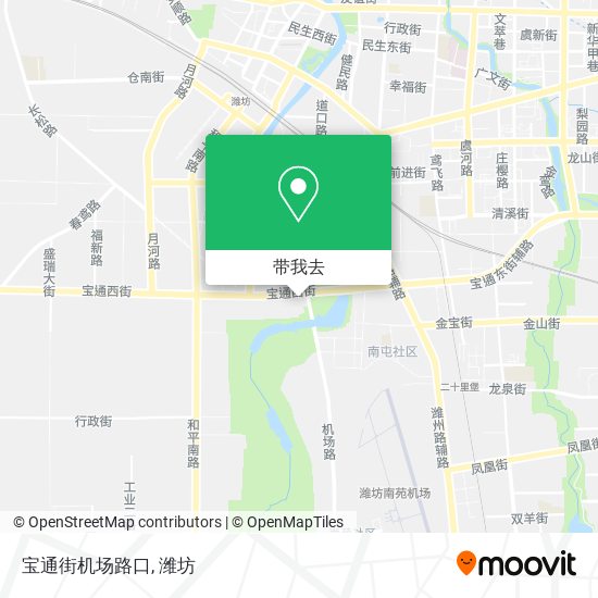 宝通街机场路口地图