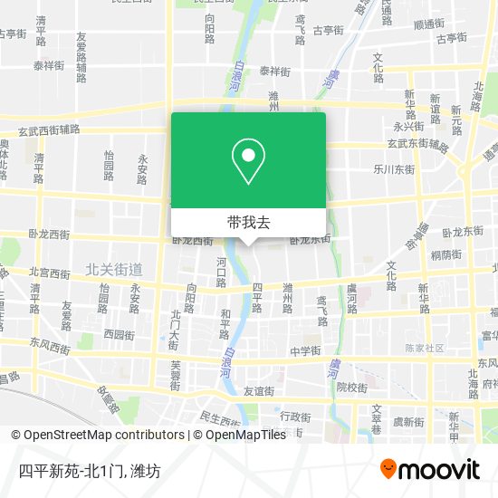 四平新苑-北1门地图