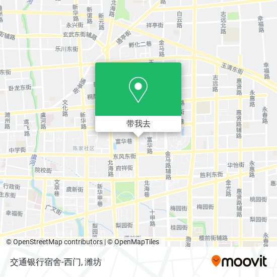 交通银行宿舍-西门地图