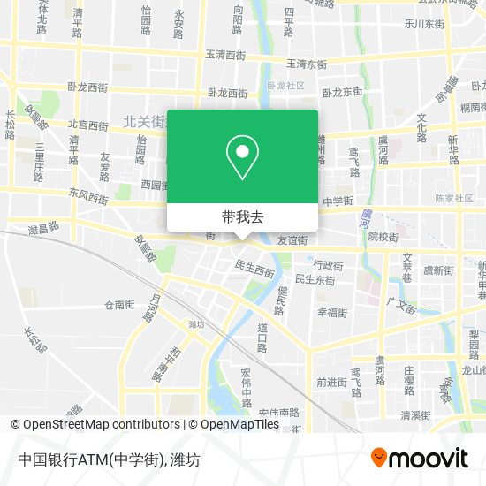 中国银行ATM(中学街)地图