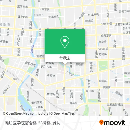 潍坊医学院宿舍楼-23号楼地图