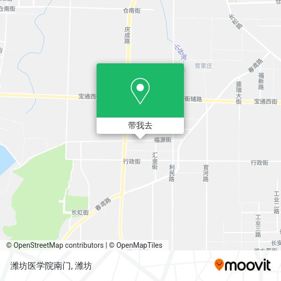 潍坊医学院南门地图