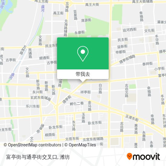 富亭街与通亭街交叉口地图
