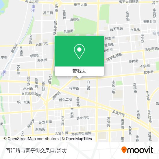 百汇路与富亭街交叉口地图