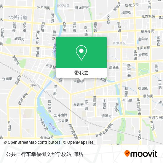 公共自行车幸福街文华学校站地图