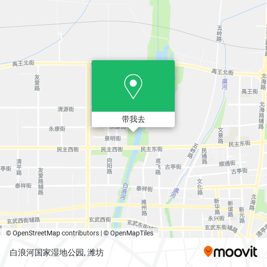 白浪河国家湿地公园地图