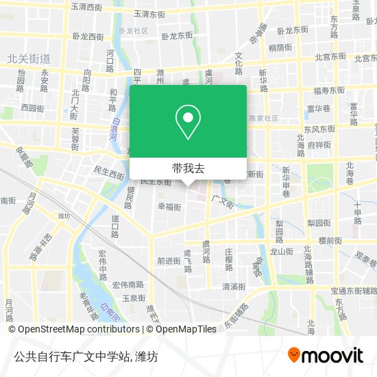 公共自行车广文中学站地图