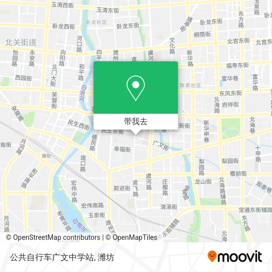 公共自行车广文中学站地图