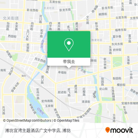 潍坊宜湾主题酒店广文中学店地图