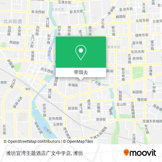 潍坊宜湾主题酒店广文中学店地图