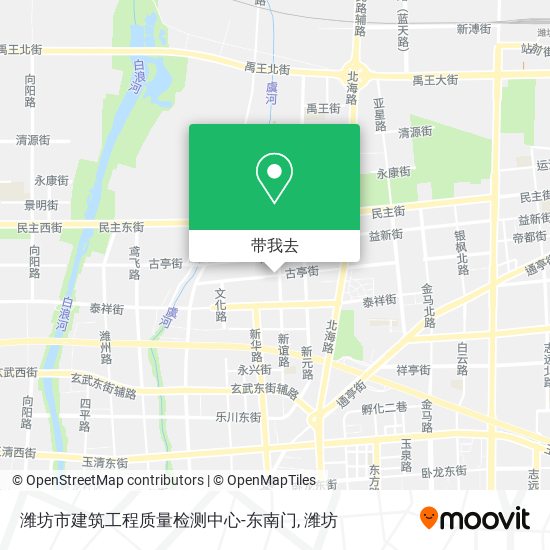 潍坊市建筑工程质量检测中心-东南门地图