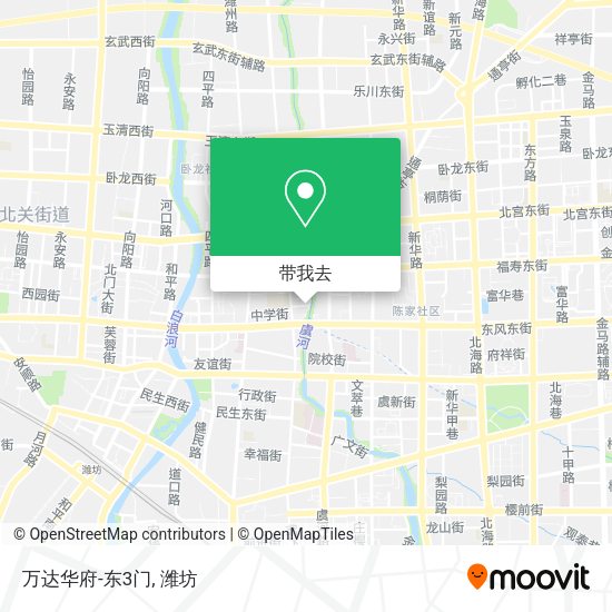 万达华府-东3门地图