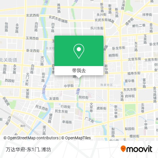万达华府-东1门地图