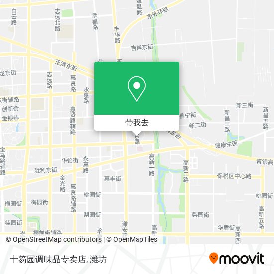 十笏园调味品专卖店地图