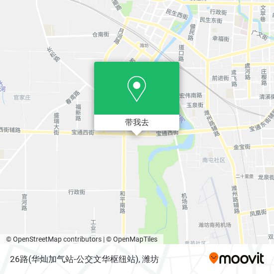 26路(华灿加气站-公交文华枢纽站)地图