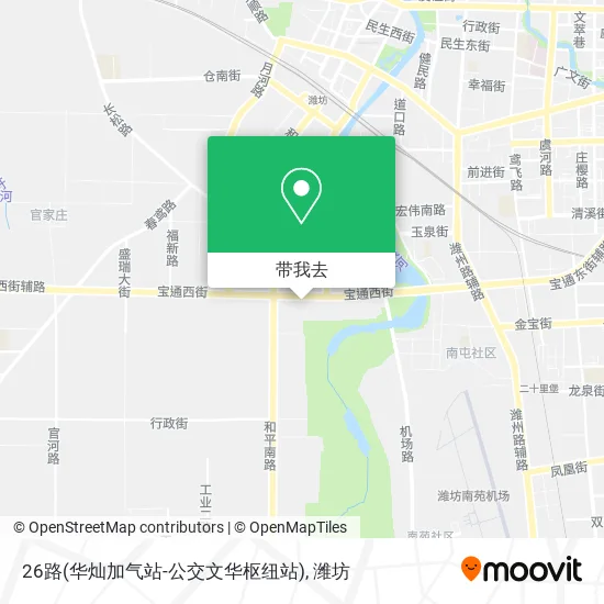26路(华灿加气站-公交文华枢纽站)地图