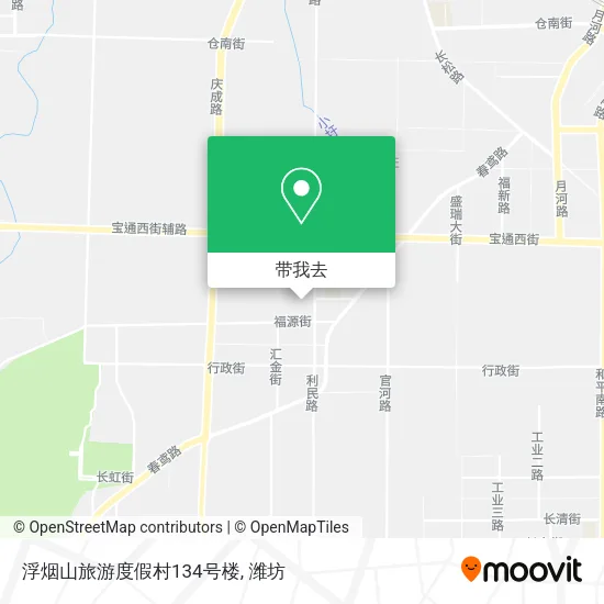 浮烟山旅游度假村134号楼地图