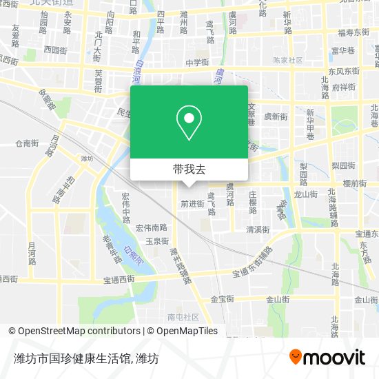潍坊市国珍健康生活馆地图