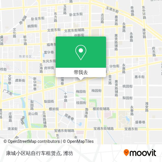 康城小区站自行车租赁点地图