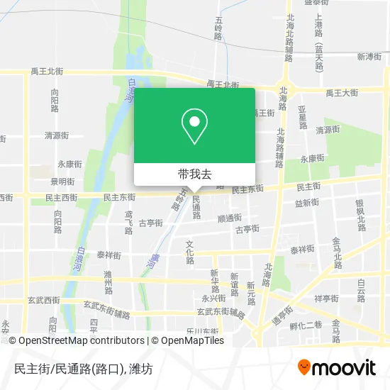 民主街/民通路(路口)地图