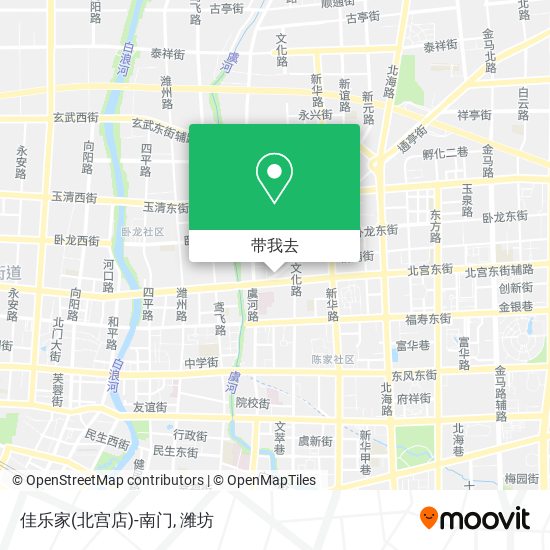 佳乐家(北宫店)-南门地图
