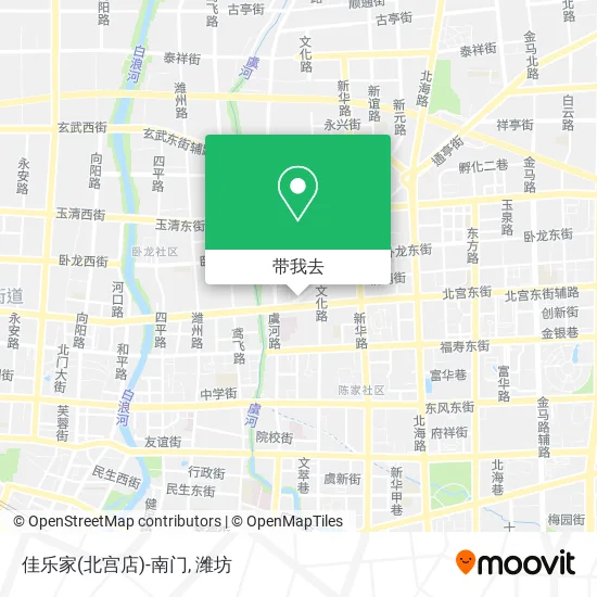 佳乐家(北宫店)-南门地图