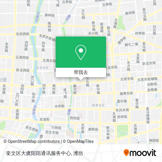 奎文区大虞陌陌通讯服务中心地图