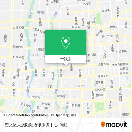 奎文区大虞陌陌通讯服务中心地图